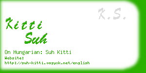 kitti suh business card